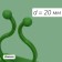Fasteners for climbing plants, d = 20 mm, color mix, Greengo