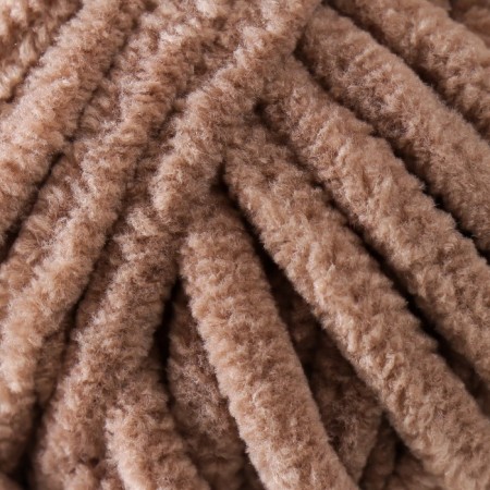 Yarn "Velluto" 100% micropoliester 68m/100g (329 tobacco-brown)-2