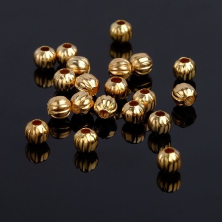 Crimp (clamping bead) SM-381 (set 20pcs), 5mm, color gold