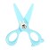Scissors 11.8 cm plastic handles, rounded ends of the blades, Blue Calligrata Bunny
