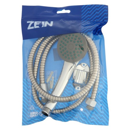 Shower Set Zein Z0301, hose 150 cm, holder, nuts plastic, watering can 1 mode-4