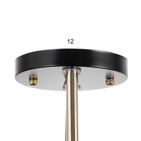 Rory chandelier 2he27 40W black 40x40x28 cm-7