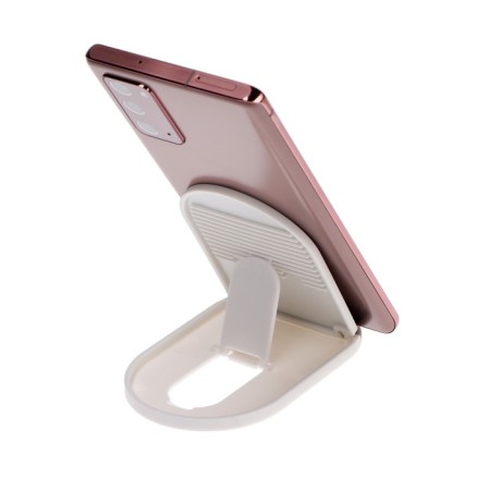 Luazon phone stand, folding, adjustable height, rubber insert, white-4