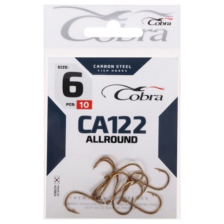 Cobra Allround hooks, series CA122, No. 6, 10 pcs.