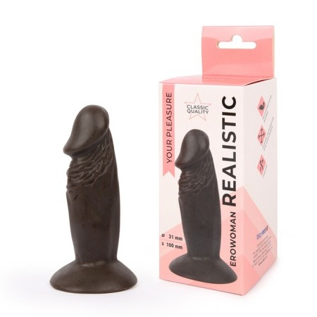 Fallomitator Erowoman Realistic, on the suction cup, 100 x 31 mm, PVC, black