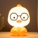 Table lamp "Duckling with glasses" E14 3W yellow15x14x21 cm Risalux