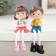Souvenir Polystone "Baby/Baby with a Flower" Long legs mix 10.5x3x3.5 cm