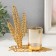 Summary metal, glass per 1 candle "High sheets" d = 4.7 cm, gold 14.8x8x15 cm