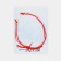 Bracelet "New Year" rhinestone, red color with gold, 7cm
