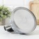 A kettle with a stainless steel whistle is a “peas” shares, 2.8 liters, the color is gray
