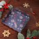 Bearbox, confectionery packaging, "Santa Claus at the Christmas tree", 15 x 15 x 3 cm, new year