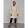 Coat insulated winter female, size 44, beige color