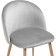 ALDO Metal Carcass stained metal/velor, natural/gray 50x50x77.5 cm