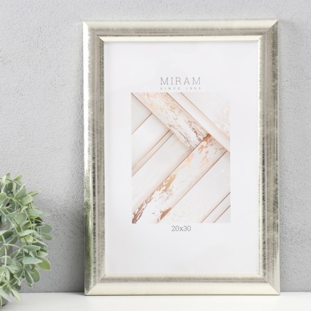 Photo frame Plastic "Mira" 20x30 cm 221 silver (plastic screen)