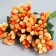 Flowers for decorating "inflorescence" Orange 1 bouquet = 12 colors 8.5 cm