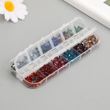 Decor for creativity Glass "Rhubates truncated cone. Multi-colored" d = 2.8 mm nr 2160 pcs