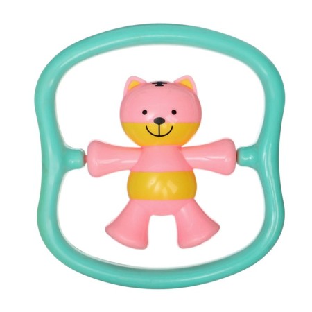 Rattle "cat", color mix, crush me-1