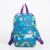 Baby backpack on lightning, 2 outer pockets, blue color