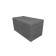 Puff with a lid and weighting, 800 × 400 × 420 mm, lunar matting, Ash color