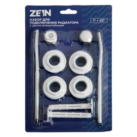 Set for connecting the radiator Zein, 1 "x 1/2", with two brackets