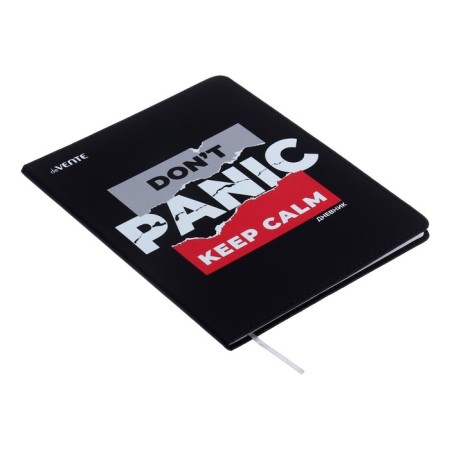 Universal diary for grade 1-11 Don’t Panic!, Integral cover, artificial leather, silk-screen printing, lies, 80 g/m2-1