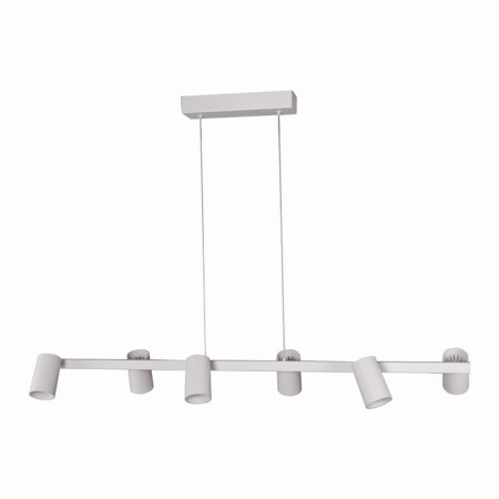 Suspension lamp Mantra Sal, GU10, 6x10W, 1010x160x160 mm, white color