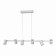 Suspension lamp Mantra Sal, GU10, 6x10W, 1010x160x160 mm, white color