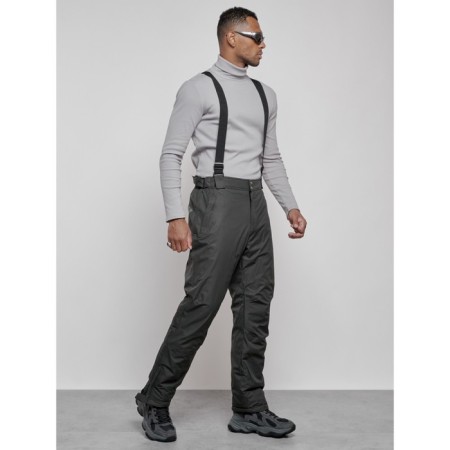 Semi -combinezone ski insulated male winter, size 48, khaki color-2
