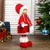 Interior doll "Valya girl in a red outfit, in a hat with a bomb" 38x12x17 cm