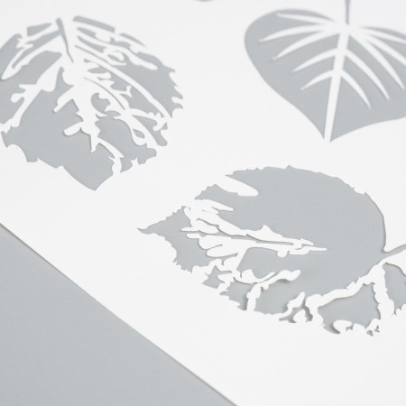 Set of plastic stencils "Leaves", 3 pcs-2