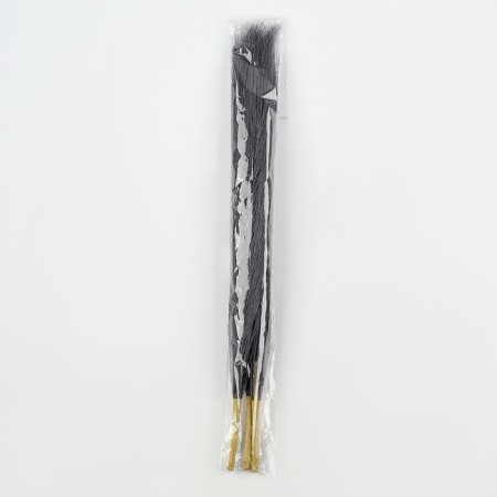 Pampas artificial grass, height 43 cm, 5 brushes, dark gray color-3