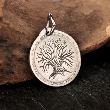Scandinavian amulet "Runa Soulo in the Sunny Circle", 5 g, 20x22 mm-3