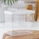 Container for bulk products "Step", 1.7 l, 16 × 10 × 14 cm, white color