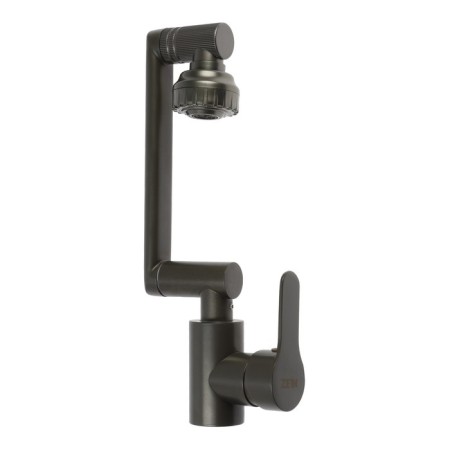 Zein Z3746 kitchen mixer, one -rod, adjustable height, 2 modes, graphite-6