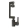 Zein Z3746 kitchen mixer, one -rod, adjustable height, 2 modes, graphite