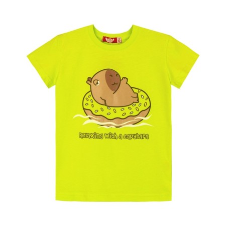 Children's T -shirt, height 98 cm, light green color