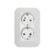 Rosette "Elect" RS 16-002, 16 A, 250 V, double, hidden, with salary, white