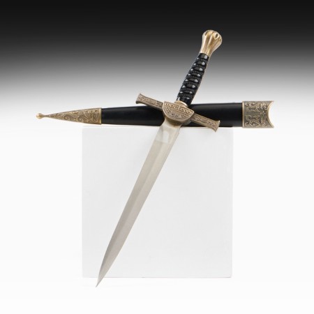 Dagger, twisted handle, on the scabbard of the dragon, 35 cm