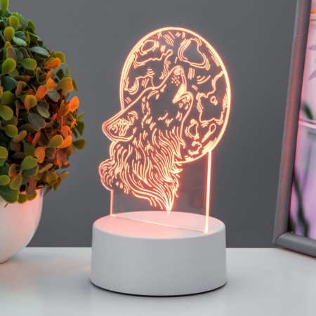 Lumber "Wolf" LED white 12x9.5x16 cm Risalux-1