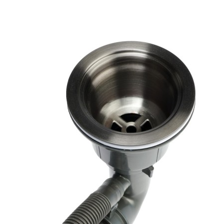 Kitchen sink Aflorn AF95848F-R, Sredal, Right, S = 3 and 0.8 mm, 58x48x22 cm, siphon, graphite-6