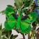 A butterfly for decor and floristry, on a clothespin, plastic, mix, 1 pc., 8 cm