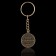 A metal keychain, a metal coin "Our Protector", Diam. 2.5 cm