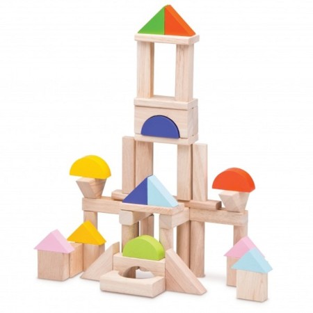 Game set of Wonderworld wooden cubes, 50 pcs