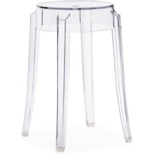 Stool Rainis Plastic/Transparent 39x39x46 cm