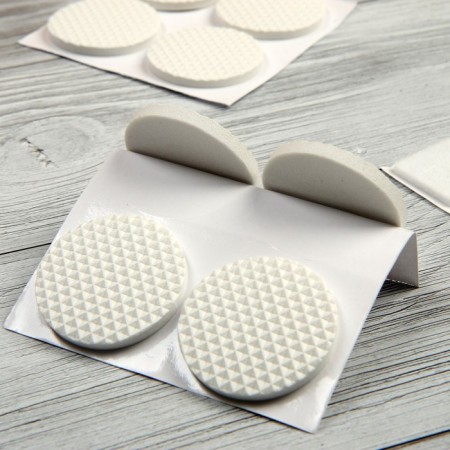 Furniture round tundra, d = 38 mm, 8 pcs., Polymer, white-7