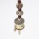 Suspension Metal "Prayer Wheel Nine Bagua palaces" silver 3x2.5x20 cm