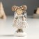 Polystone souvenir "Baby-angel with tails, with heart/star" silver mix 4x5x9 cm