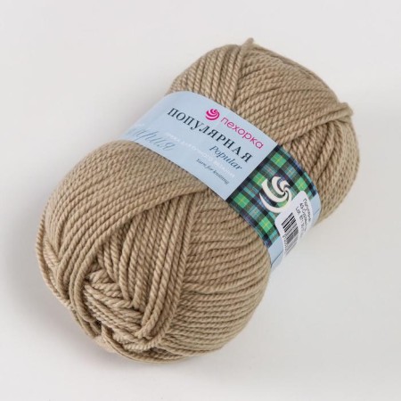 Yarn "Popular" 50% wool, 50% acrylic 133m/100g (43-suction flax)-1