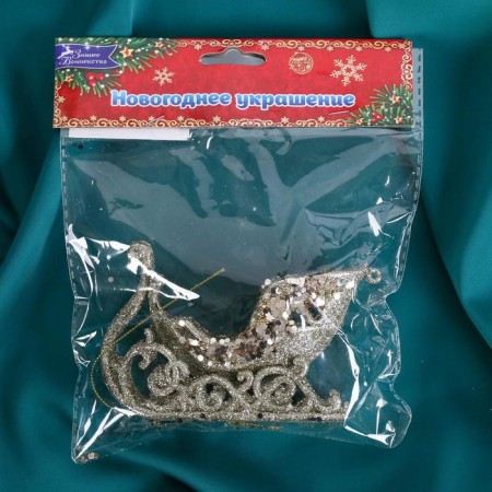 Jerk decoration "Shining glaze - Sani" 11x6.5 cm, gold-1