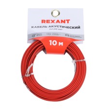Acoustic REXANT cable, 2 x 1 mm², red-black, mini-bohta, 10 m